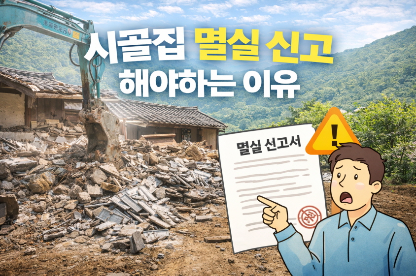 시골집 멸실신고 해야하는 이유