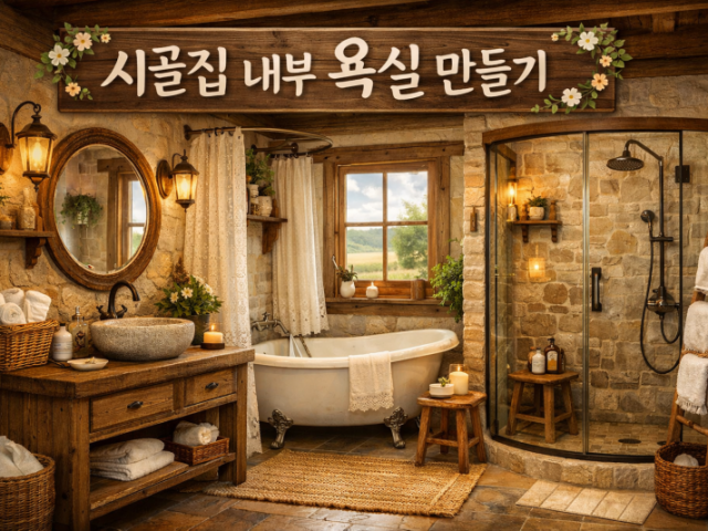 시골집 내부 주방 만들기 전체 절차