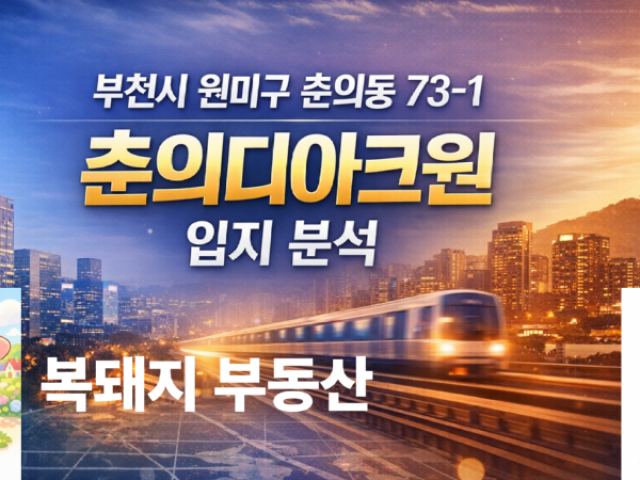 부천 춘의역 디아크원 지식산업센터