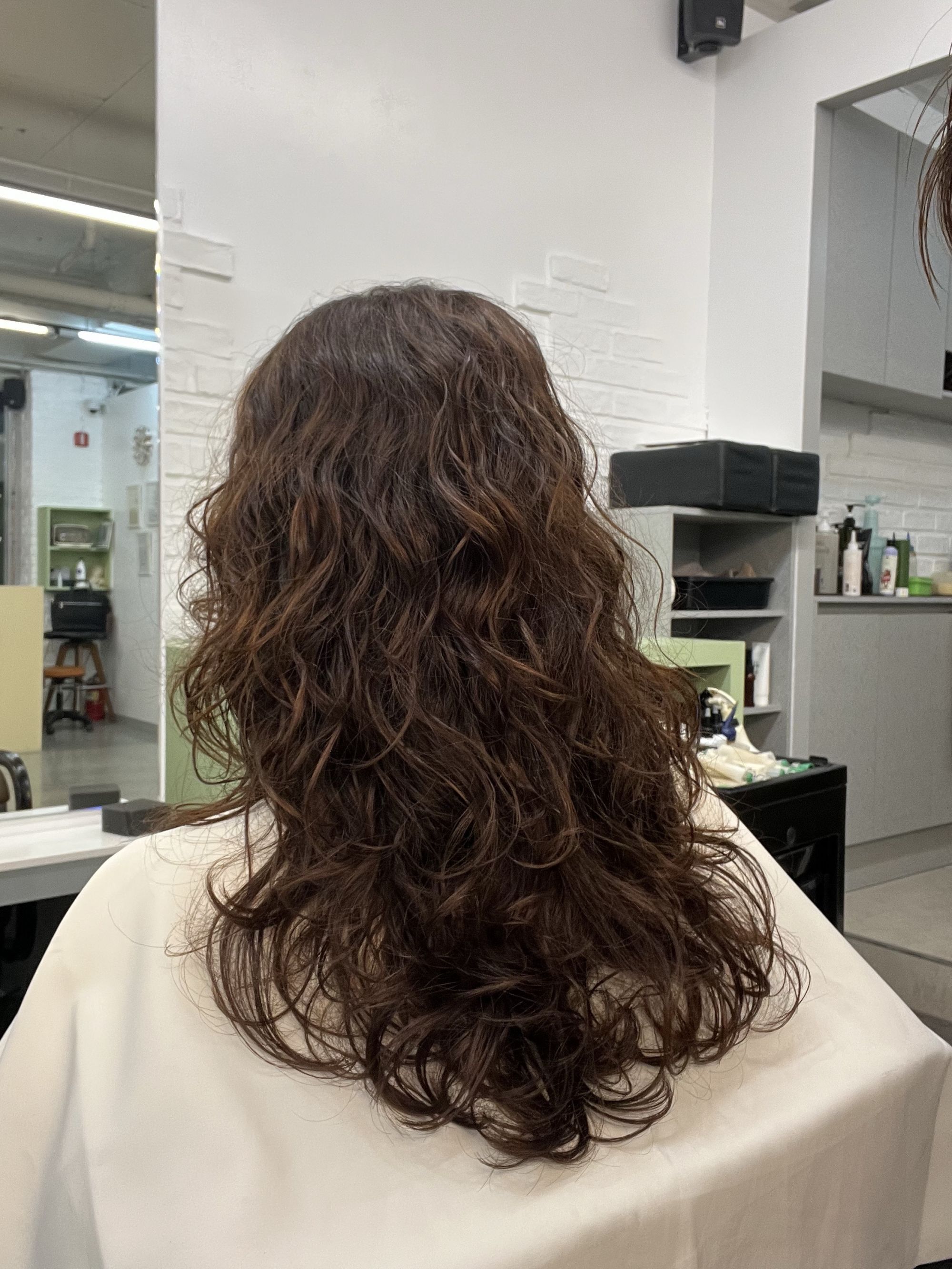 펌성공이 어려운 가는모발 셋팅펌