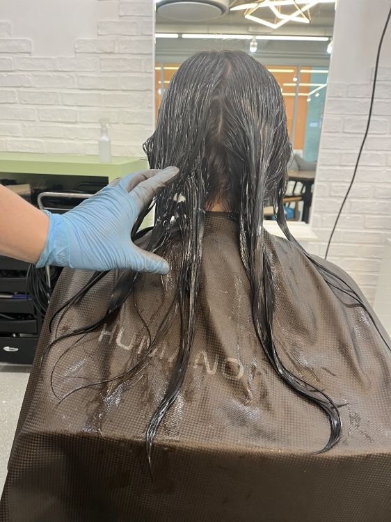 청주 복대동 미용실 여자 긴머리 웨이브펌 시술중5