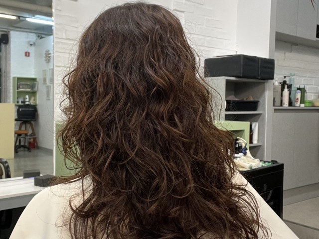 펌성공이 어려운 가는모발 셋팅펌