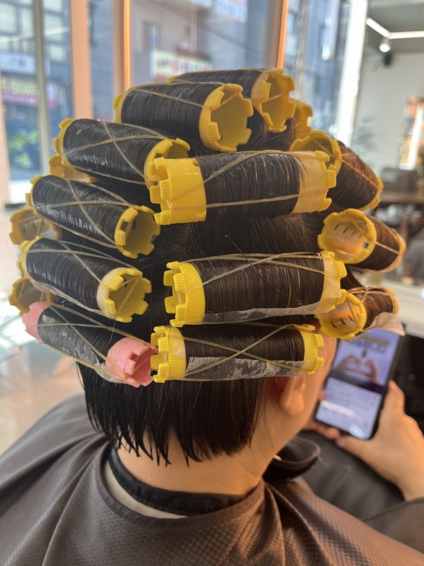 청주 복대동 미용실 보브펌 시술중5