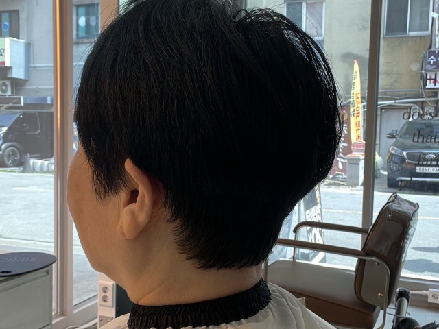 청주 미용실에서 숏보브컷하신 고객님