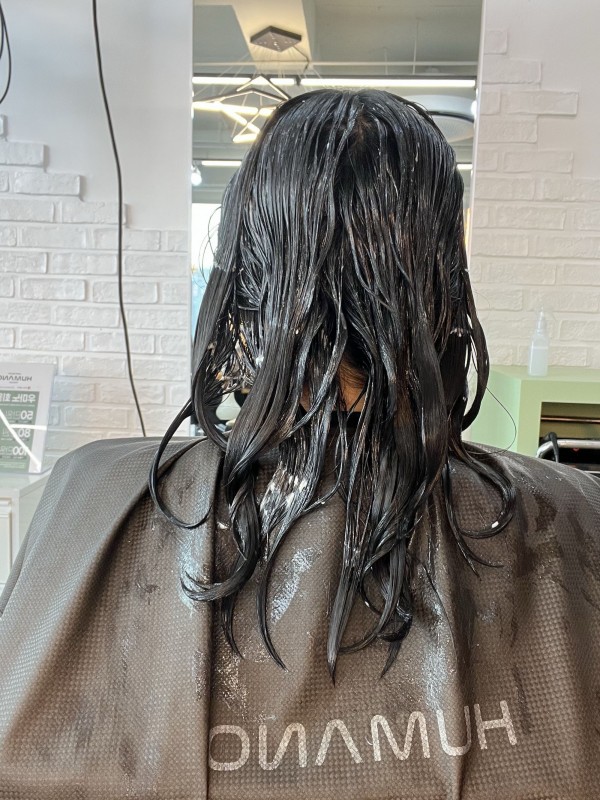 청주 미용실 굵은 웨이브 셋팅펌 시술중4