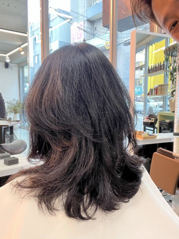 청주 복대동 미용실 매짓셋팅 C컬펌 시술중3