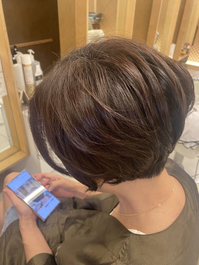 성신여대 미용실 여자 리프컷 후 볼륨매직