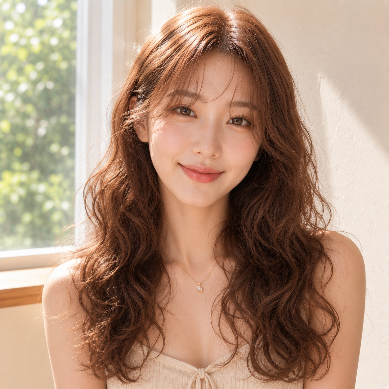 소프트 히피펌 코퍼 브라운 염색 성신여대 미용실 살롱드바이퍼스트에서