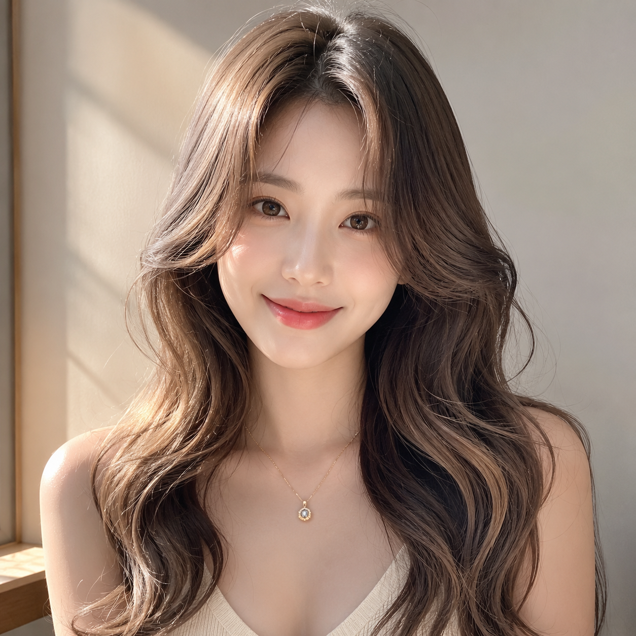머메이드 웨이브펌 발레아쥬 브라운 염색 성신여대 미용실 살롱드바이퍼스트에서