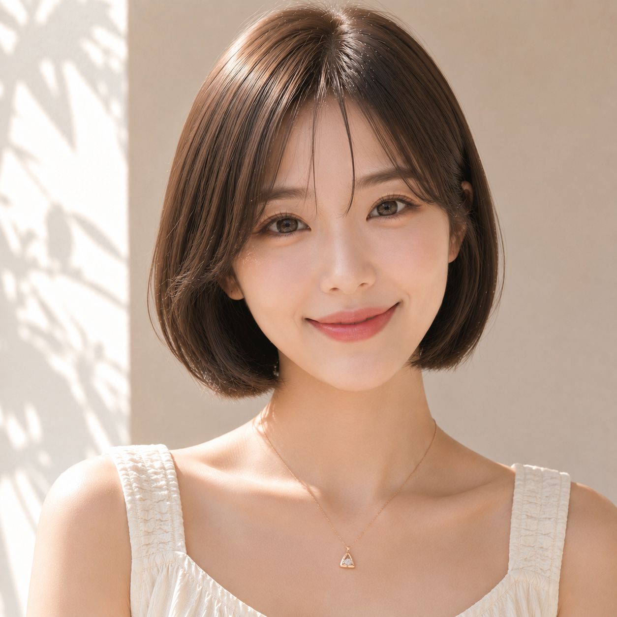 단발 클래식 보브컷 초콜릿 브라운 염색 성신여대 미용실 살롱드바이퍼스트에서