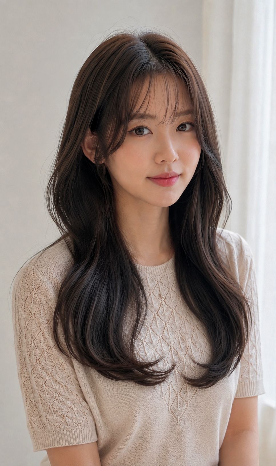 긴머리의 길이는 그대로 분위기는 새롭게｜성신여대입구역 미용실 살롱드바이퍼스트에서 레이어드펌으로 트렌디하게