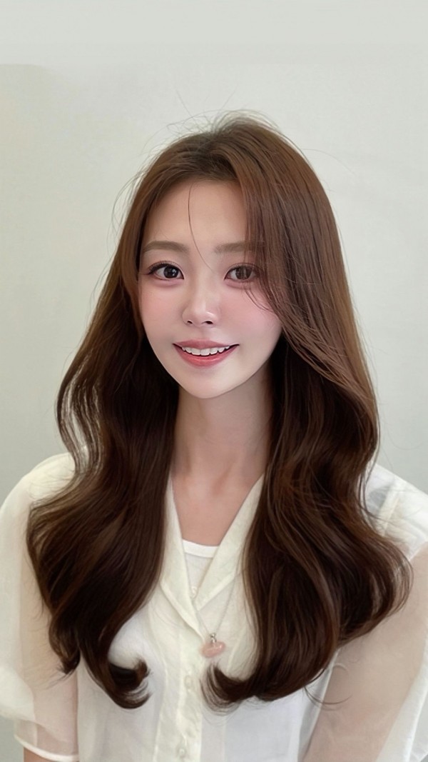 성신여대 미용실 엘리자벳펌 시술후 앞모습