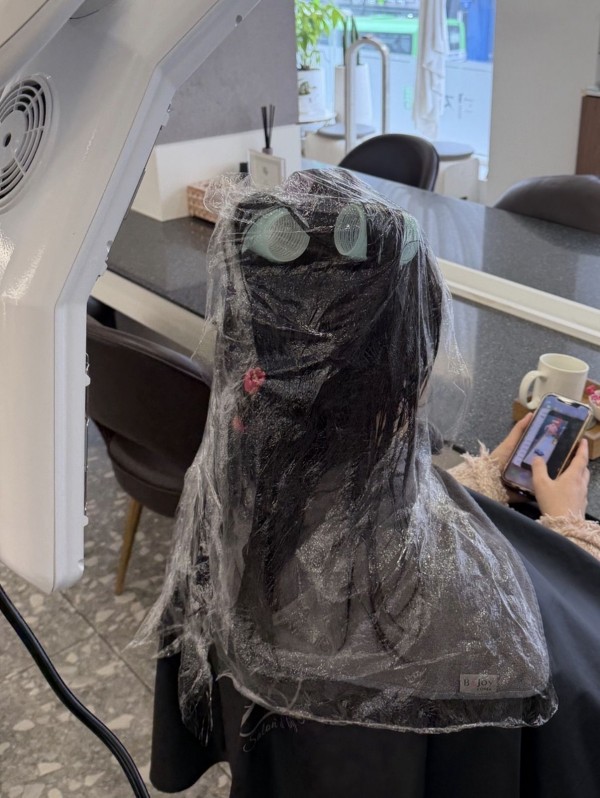 성신여대역 미용실 젤리펌 시술중2