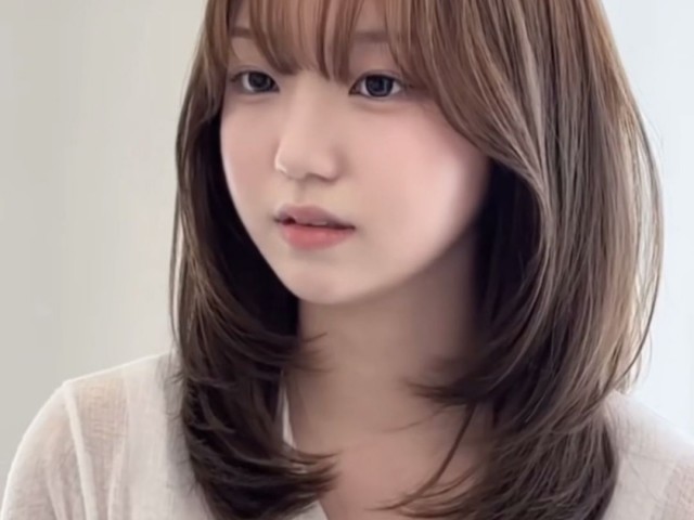 성신여대 미용실 얼굴 작아보이는 중단발 레이어드 c컬펌, 허그펌