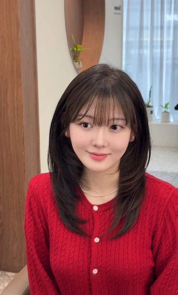 성신여대미용실 중단발 길이에 가장 잘 어울리는 레이어드c컬펌1