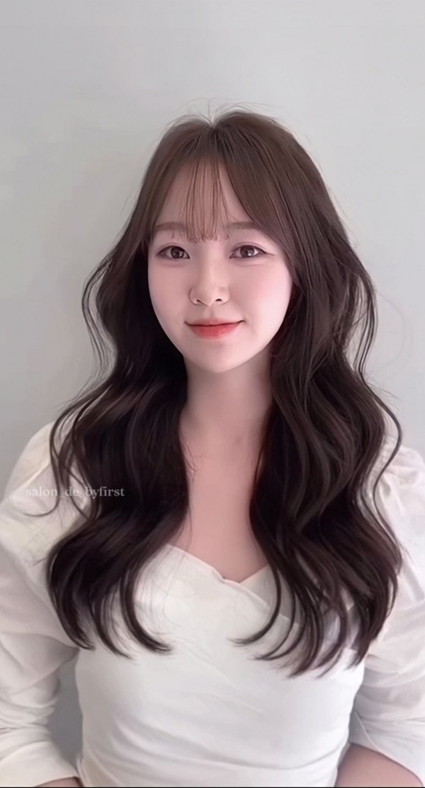 성신여대 미용실 그레이스펌 시술후 앞모습