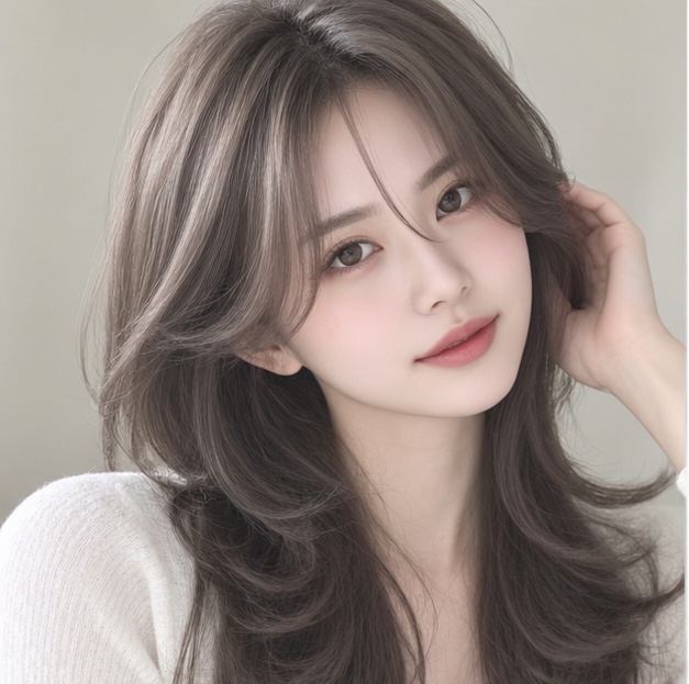 긴머리 하이레이어컷 에쉬 발레아쥬 성신여대 미용실 마타헤어에서