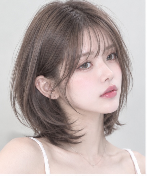 중단발 레이어드컷 & 뿌리아이롱 + 볼륨매직펌 성신여대 미용실 마타헤어에서