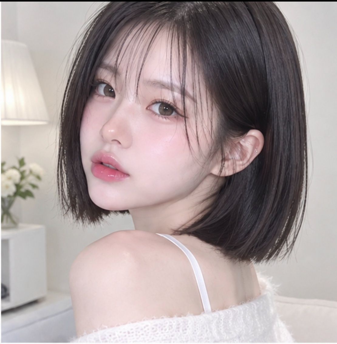 단발 테슬컷 &뿌리아이롱 +볼륨매직펌  성신여대 미용실 마타헤어에서