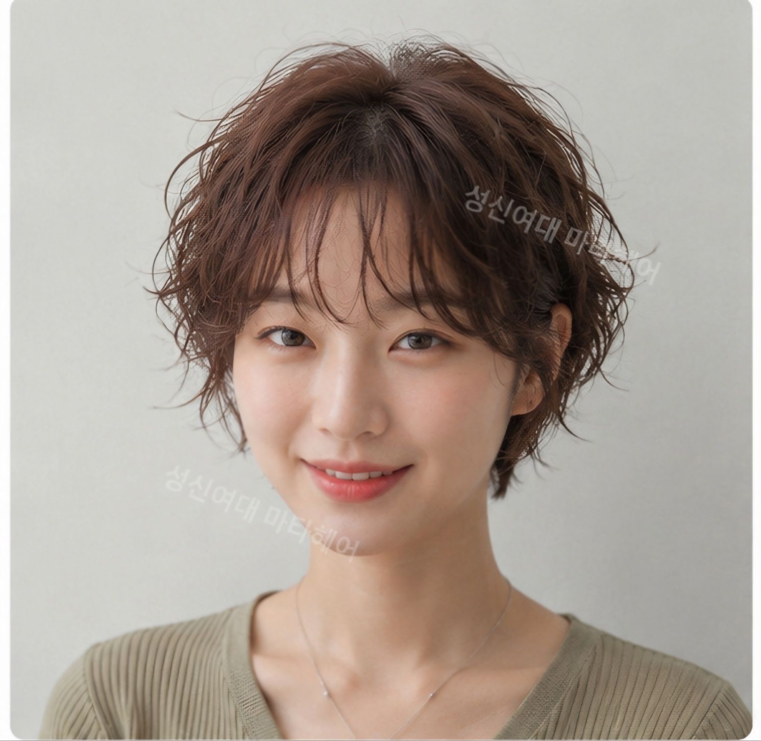 숏컷 아이롱 펌 성북구 미용실 마타헤어에서