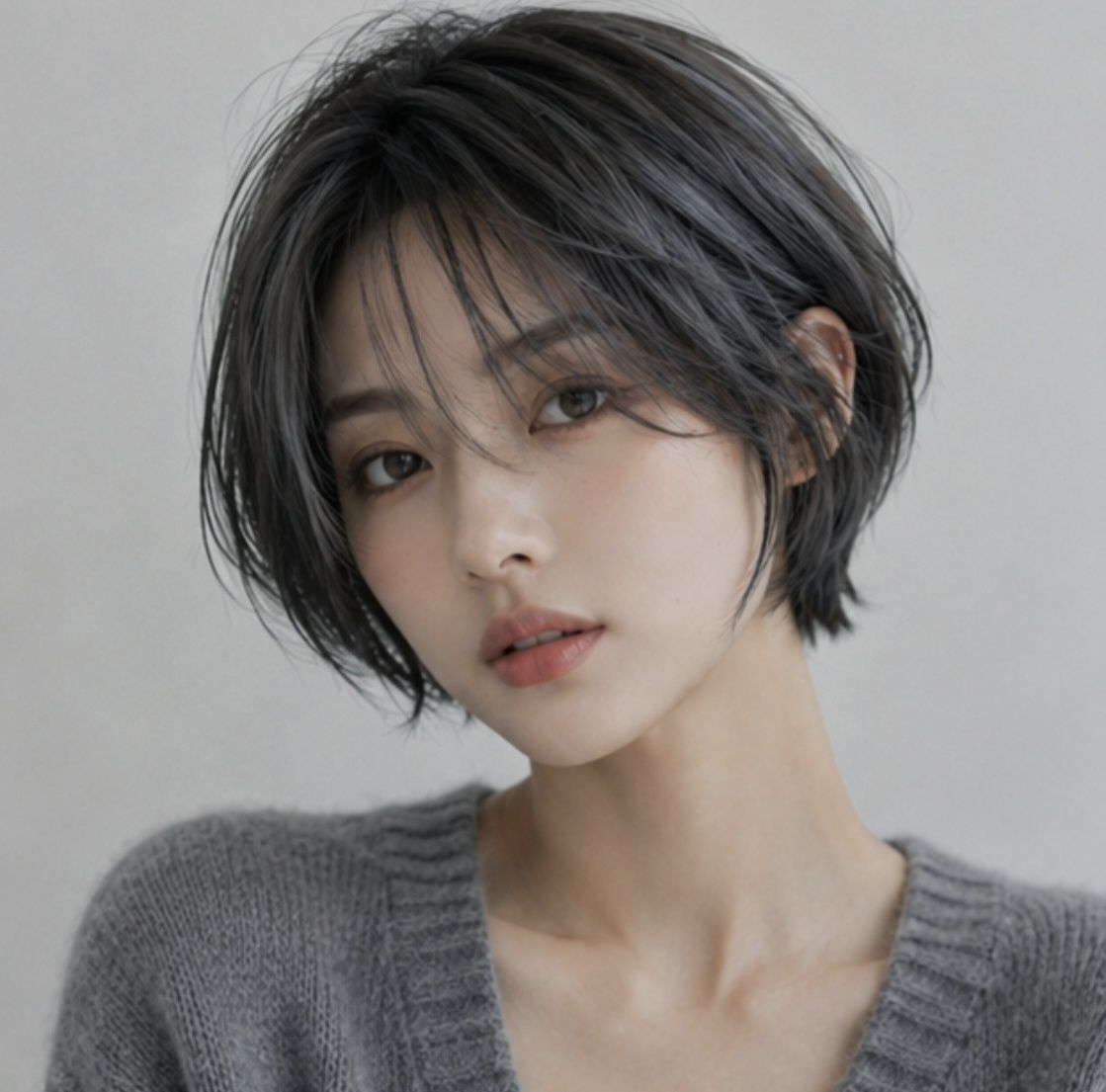 짧은머리 에쉬그레이 염색으로 성신여대 마타헤어 추천