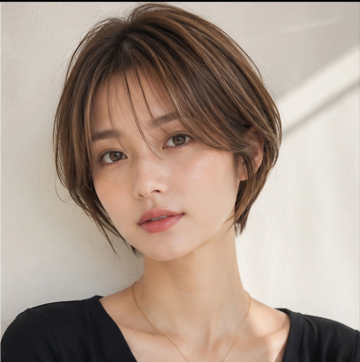 숏보브컷 투톤 브릿지 염색 성신여대 미용실 마타헤어에서