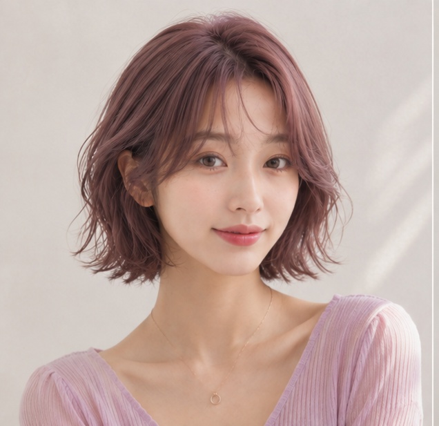 여성스러운 애쉬핑크 브라운 염색으로 성신여대 미용실 마타헤어 추천