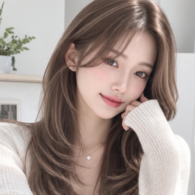 긴머리 하이레이어컷 에쉬 핑크브라운 발레아쥬 성신여대 미용실 마타헤어에서