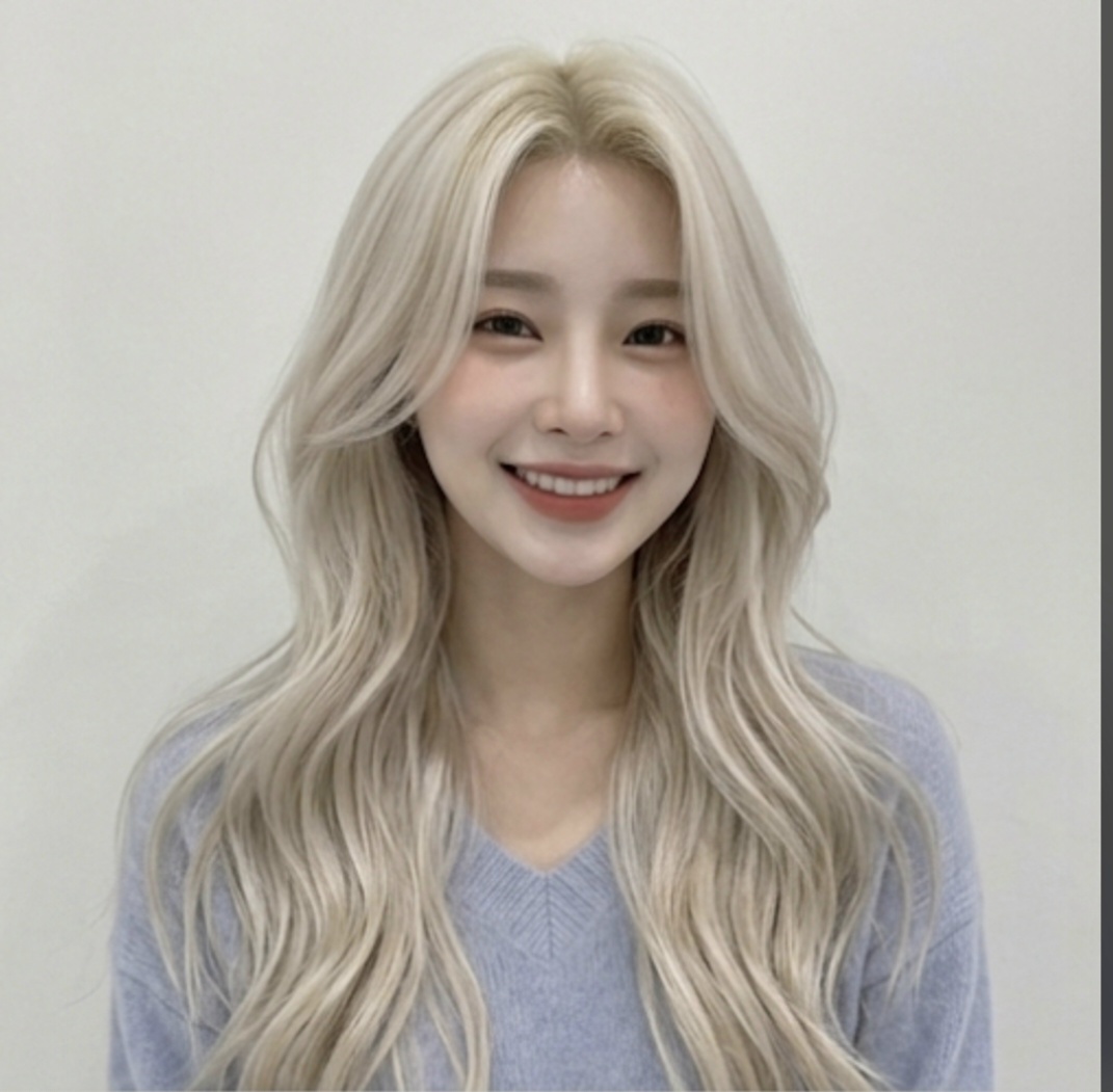 긴머리 레이어컷 탈색머리 성신여대 미용실 마타헤어에서