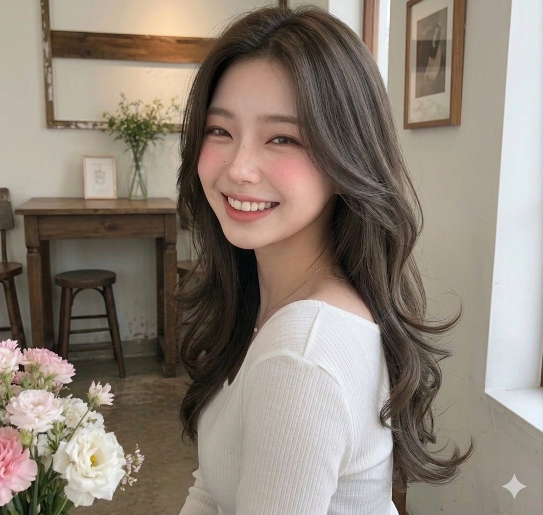 성신여대 미용실 추천 에쉬브라운 염색 셋팅펌
