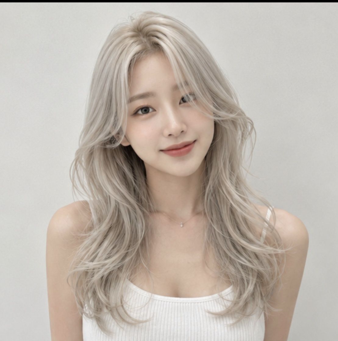 긴머리 레이어컷 탈색 백금발 성신여대 미용실 마타헤어에서