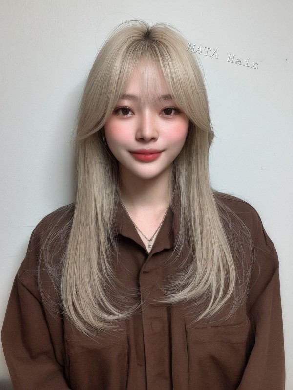 성신여대 미용실 백금발 슬리컷 탈색