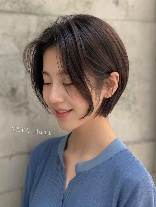 성신여대 미용실 숏단발 뿌리펌  볼륨매직 펌