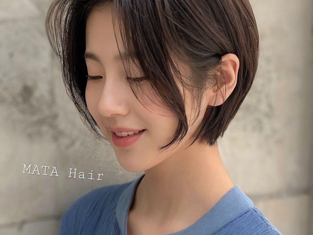 성신여대 미용실 숏단발 뿌리펌  볼륨매직 펌