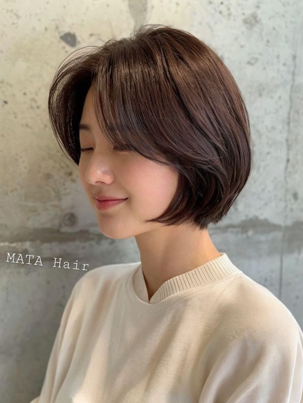 성신여대 미용실 단발 볼륨 매직 뿌리펌 단발레이어컷