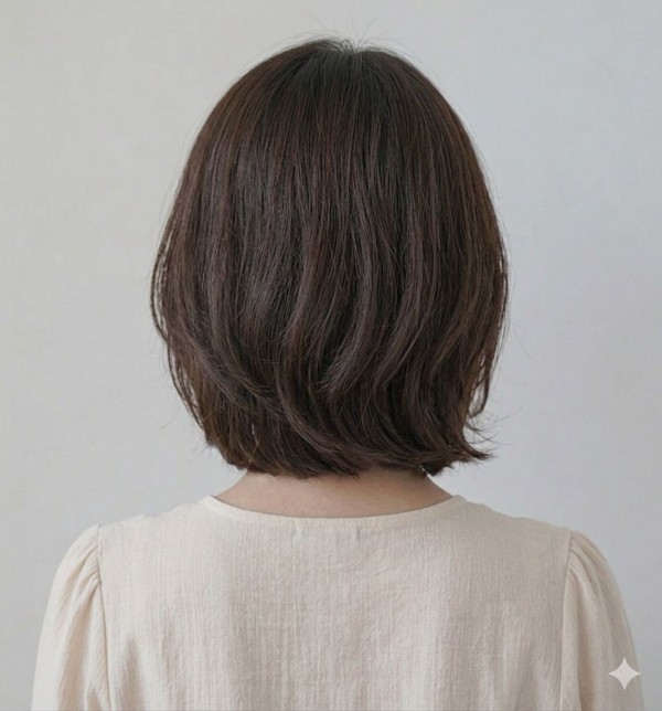 단발레이어컷  c컬펌3