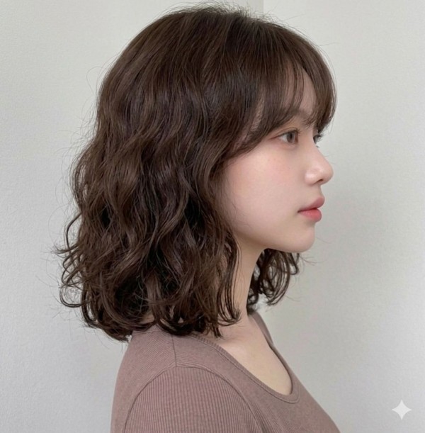 단발 웨이브 셋팅펌2