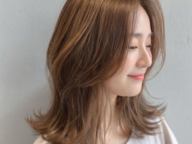 성신여대 미용실 밀크 브라운 빌드펌 레이어드 컷