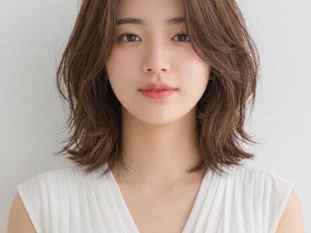 단발 레이어컷 볼륨매직펌