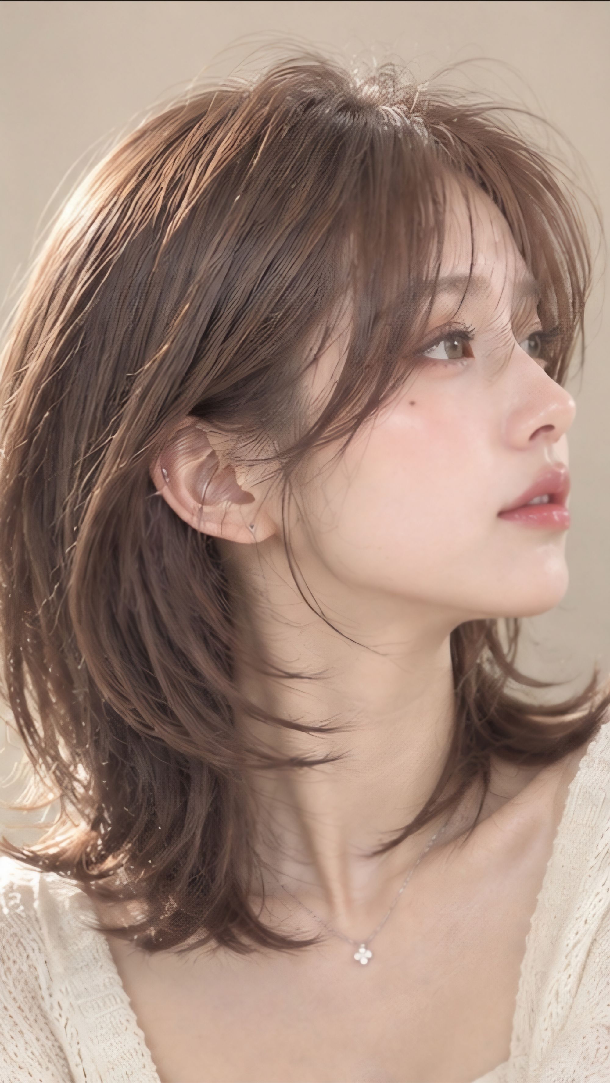 성신여대미용실 가을 분위기 가득한 미디움레이어컷