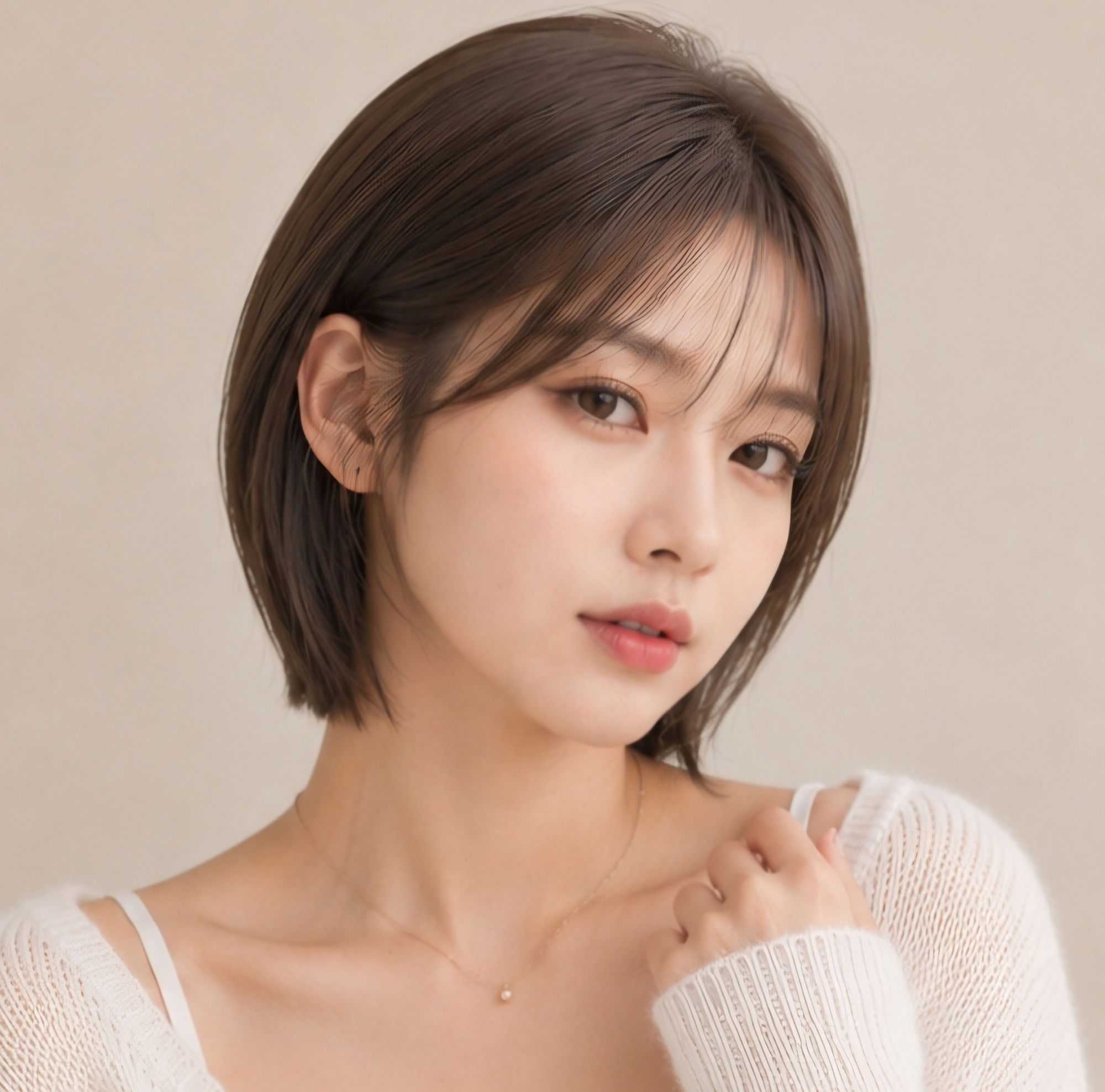 [성신여대미용실 단발 볼륨매직 애쉬브라운, 손질까지 편한 인생 숏컷]