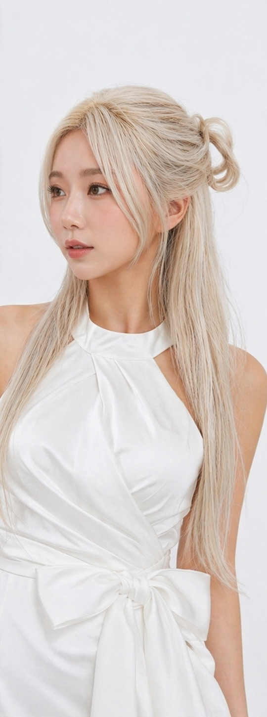 탈색 머리스타일  백금발3