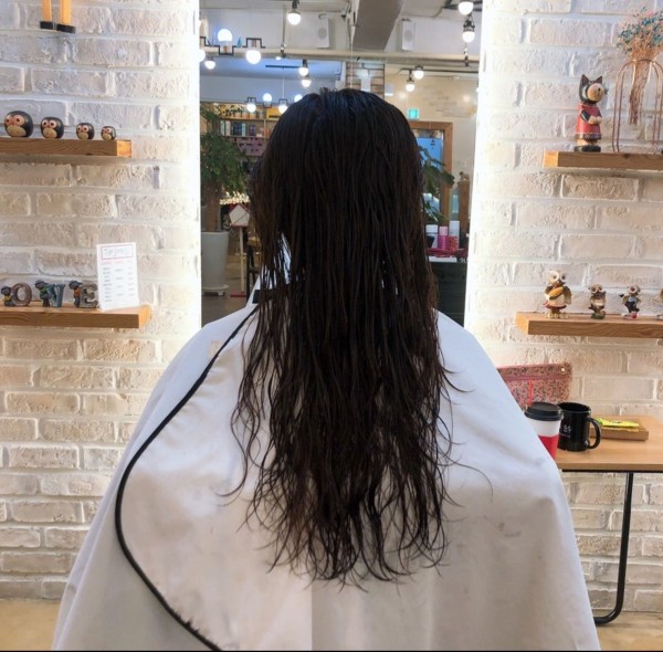 레이어드컷과 함께한 레이어드 굵은 s컬펌9