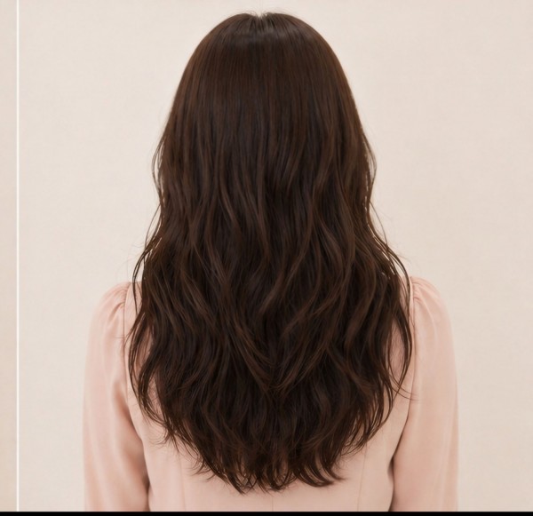 레이어드컷과 함께한 레이어드 굵은 s컬펌4