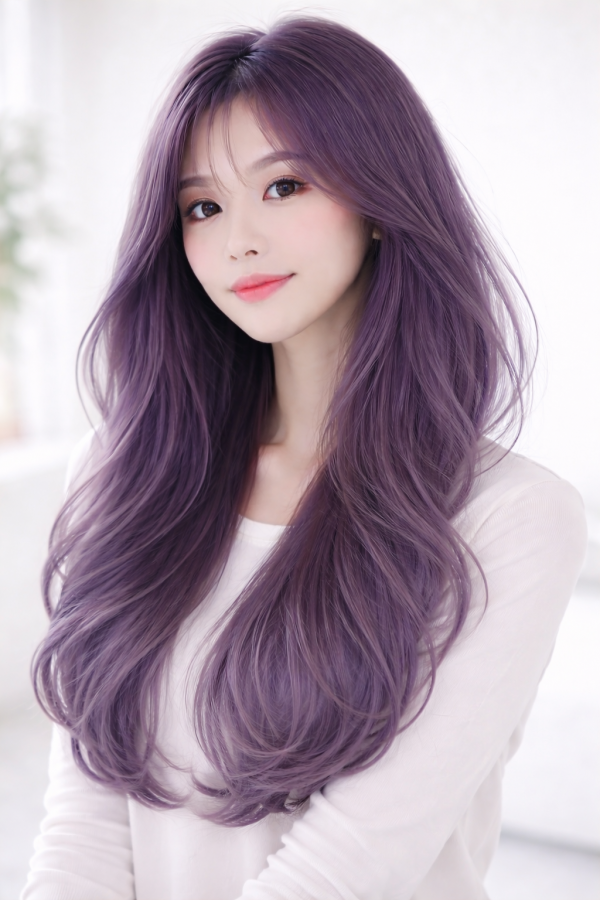 성신여대역 미용실  탈색후 애쉬퍼플컬러4