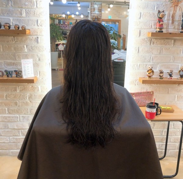 레이어드컷과 함께한 레이어드 굵은 s컬펌7