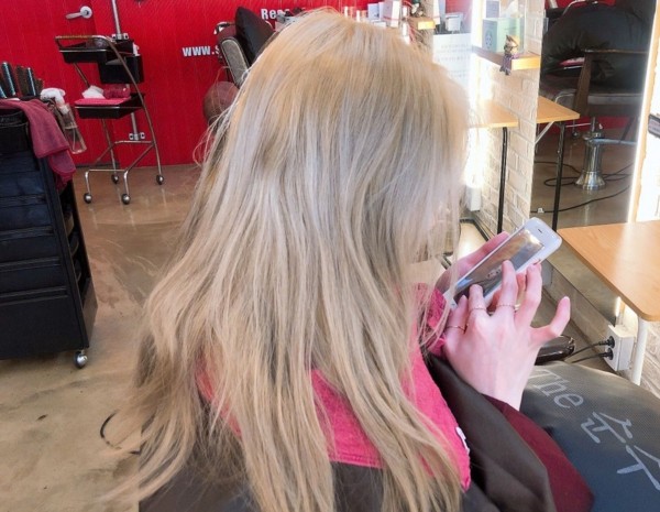 성신여대역 미용실 밀크블론드컬러7