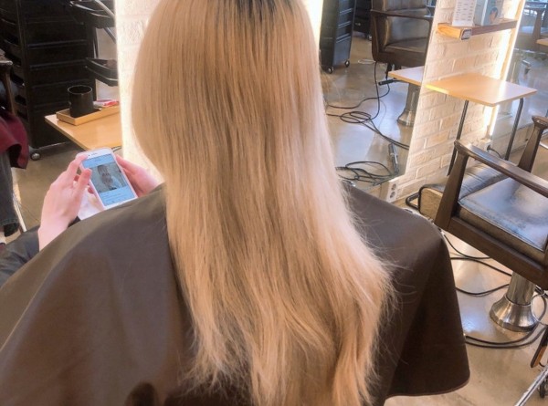 탈색머리스타일  로즈핑크컬러7