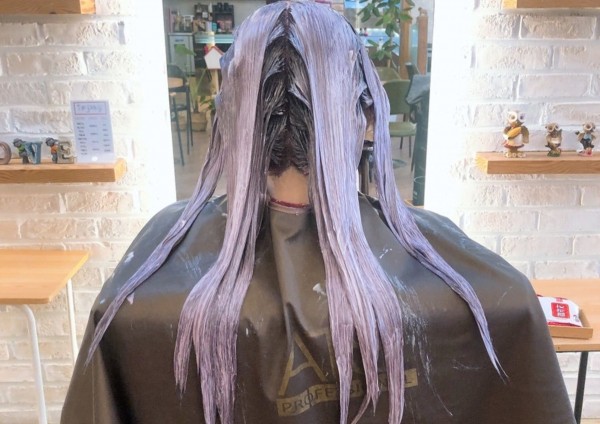 탈색머리스타일  로즈핑크컬러6