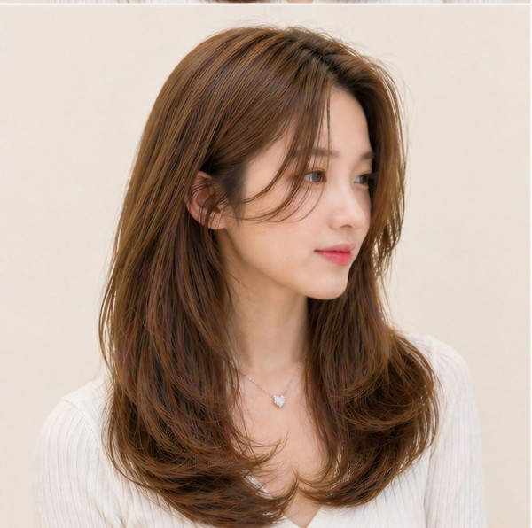 밀크브라운 컬러염색1